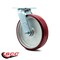 Service Caster 8 Inch Poly on Aluminum Wheel Swivel Caster with Roller Bearing SCC-30CS820-PAR - alternate 2